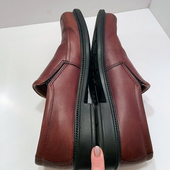 Ecco Arlanda Brown Leather Apron Toe Slip On Loafers Men\'s Size: 42 = 8/8.5 main image 6
